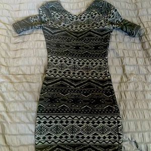 Black and grey H&M size 4 dress